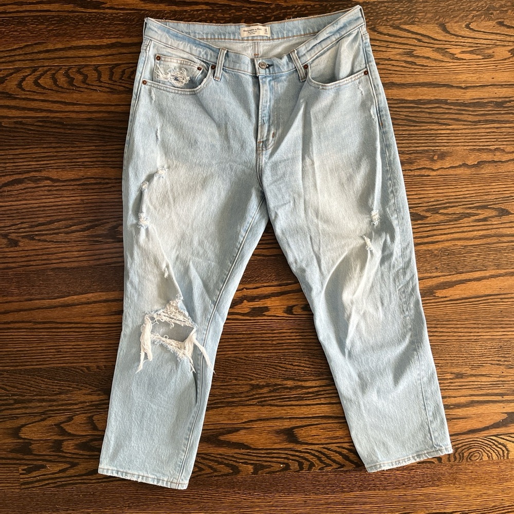Abercrombie & Fitch Light Blue Mid Rise Jeans